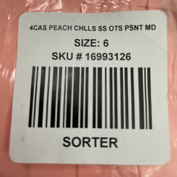 Torrid NWT Off-Shoulder Peasant Midi Dress - Challis Peach Size 6X Waist Tie - Picture 6 of 7